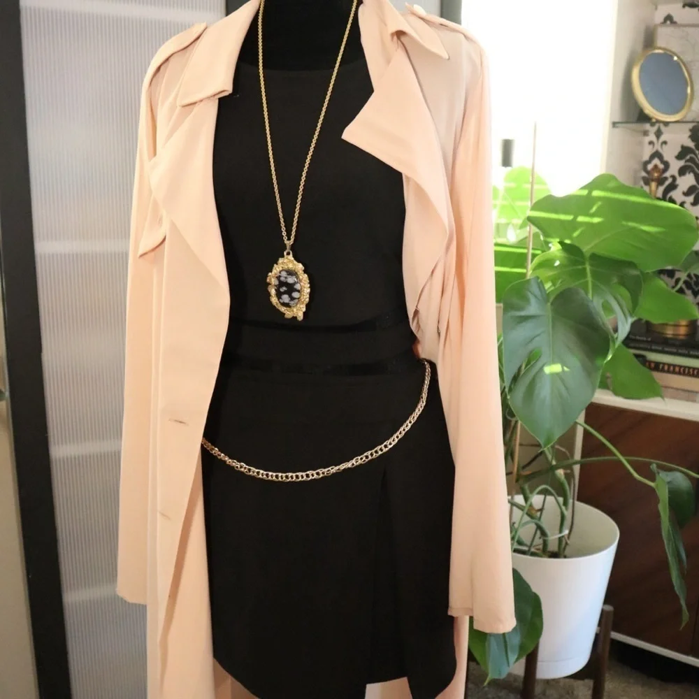 Suit 'Em up Black high waisted ready to wear two piece skort
